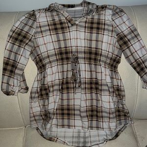 Light brown top maternity